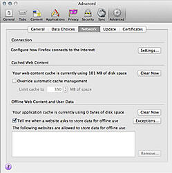 Clear Cache in Firefox - Mac