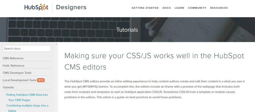HubSpot CSS SEO strategy
