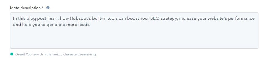 meta description SEO strategy