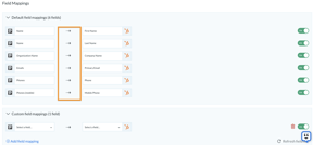 PieSync field mappings