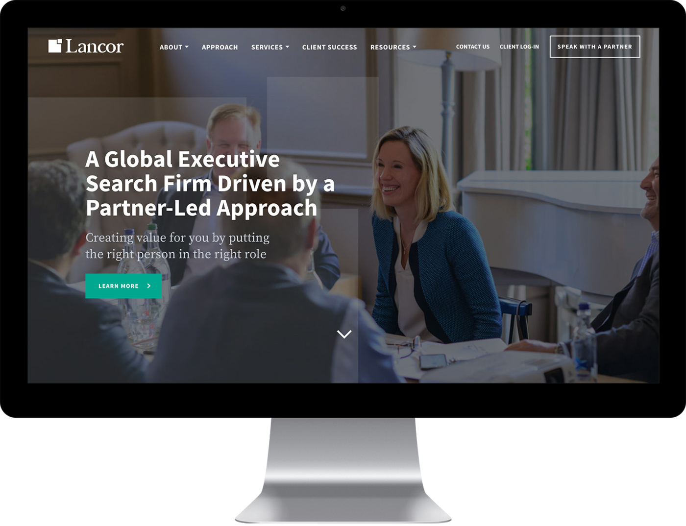 Lancor home page design