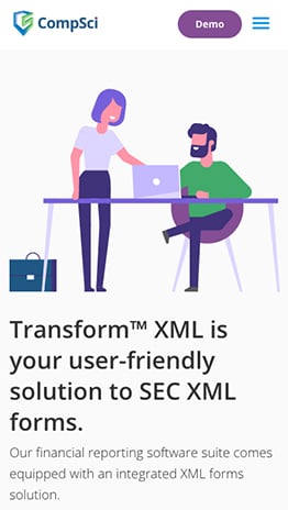 Custom Web Design for FINTECH, SaaS Reporting Company