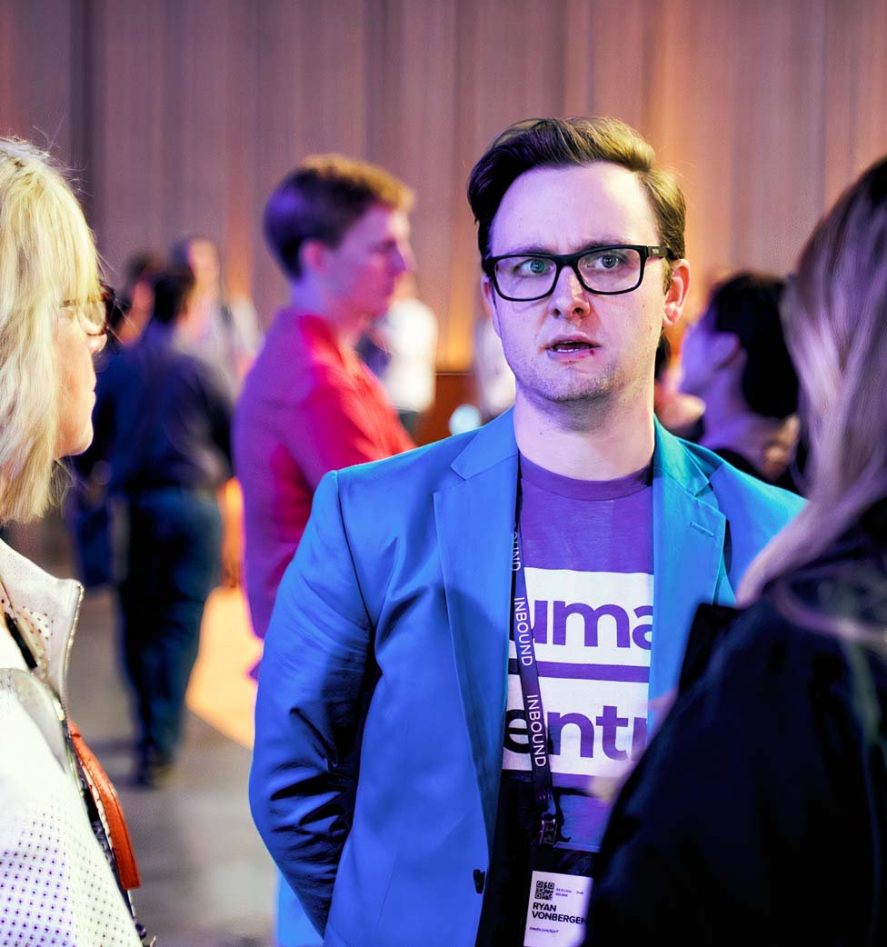 Media Junction team member Ryan at an Inbound conference