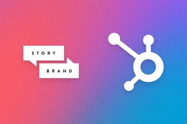 Storybrand and Hubspot logos. 