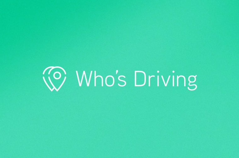 Whos Driving custom logo created by media junction. 