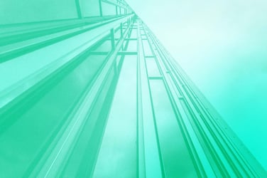 illustration of looking up at a skyscraper 