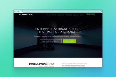  Formation Data Systems site preview of home page. 