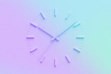 Wall clock ticking. 