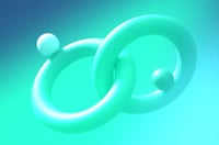 illustration of two rings joined together 
