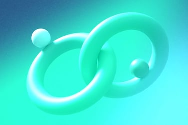 illustration of two rings joined together 