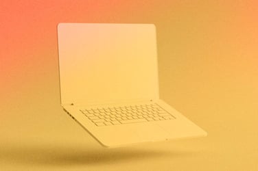 Open lap top computer. 