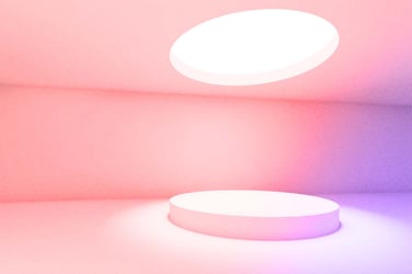 Light coming through ceiling. 
