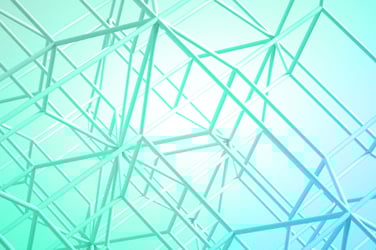 Interconnected latters representing linkedin connections.