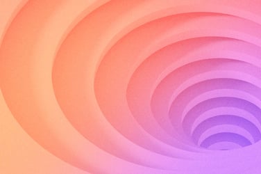 Abstract spiraling pitfall. 