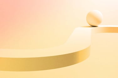 Ball flowing through a tight path with no edges. 