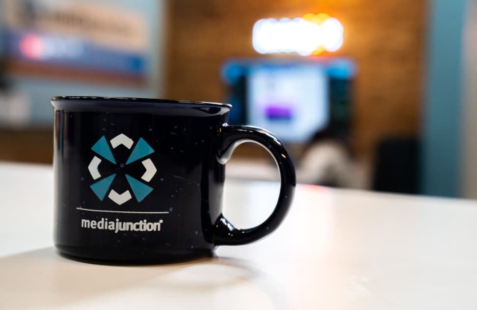 a Media Junction mug