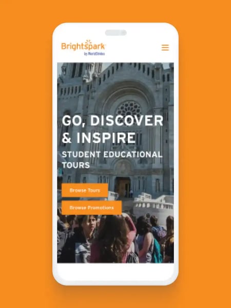 BrightSpark Travel Canada Website Screenshot