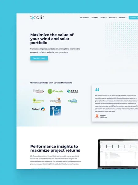 Clir Website Screenshot