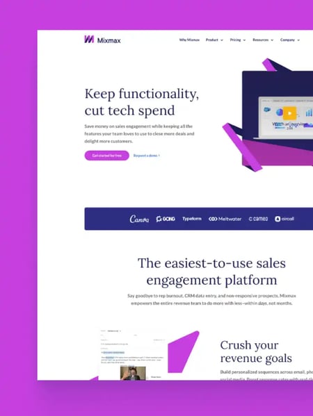 Mixmax Website Screenshot