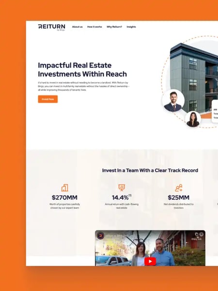 REIT - Birgo Website Screenshot