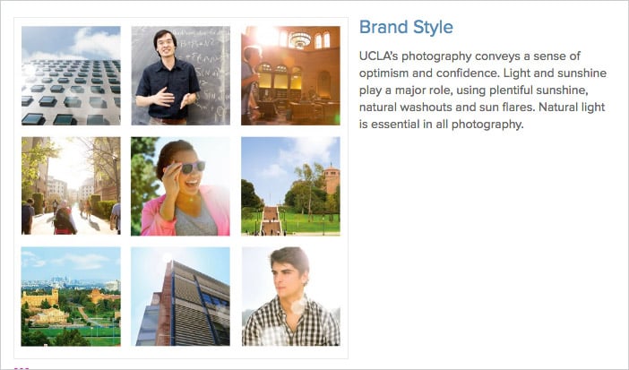 UCLA's imagery guidelines and brand style.