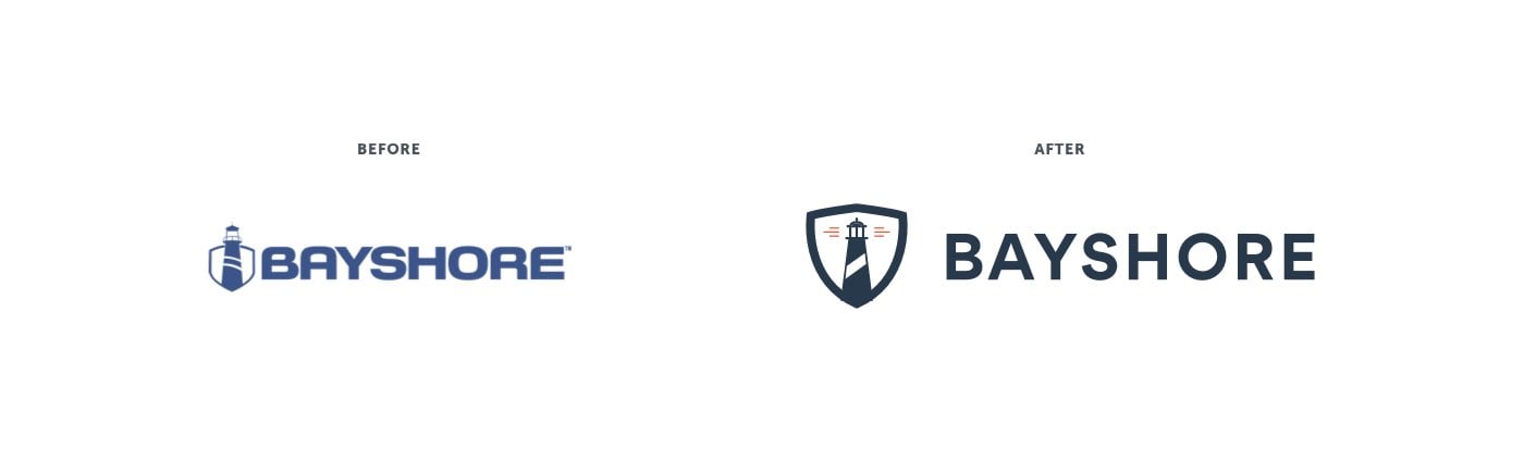 bayshore logo redesign before after