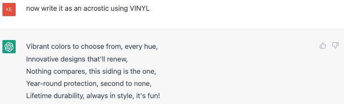 chatgpt acrostic