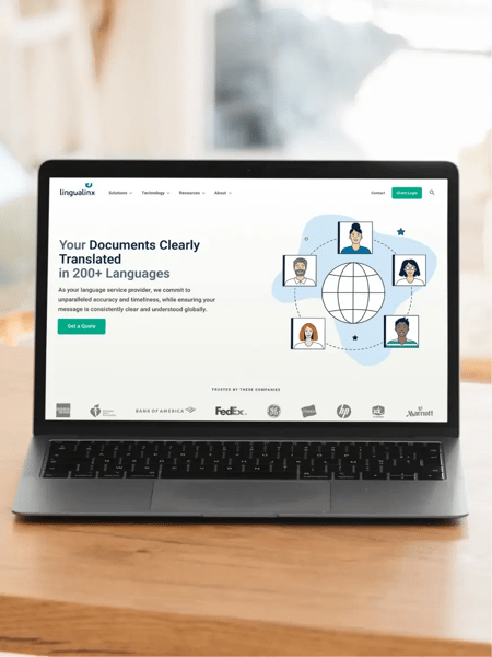 Lingualinx Website Screenshot