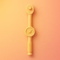 torque wrench on gradient background representing manufacturing
