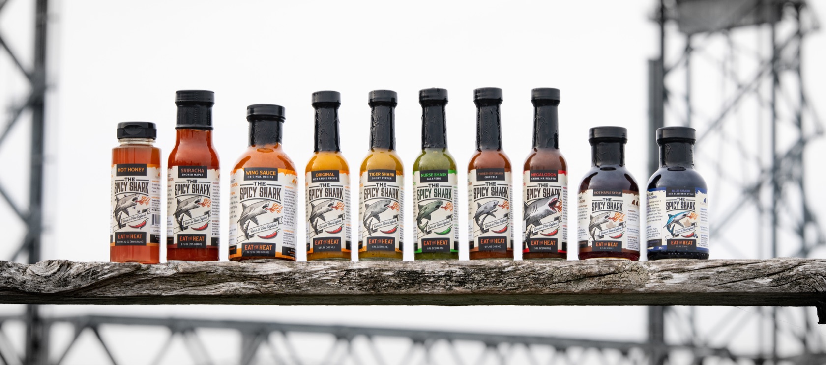 Picture of Spicy Shark's full product suite