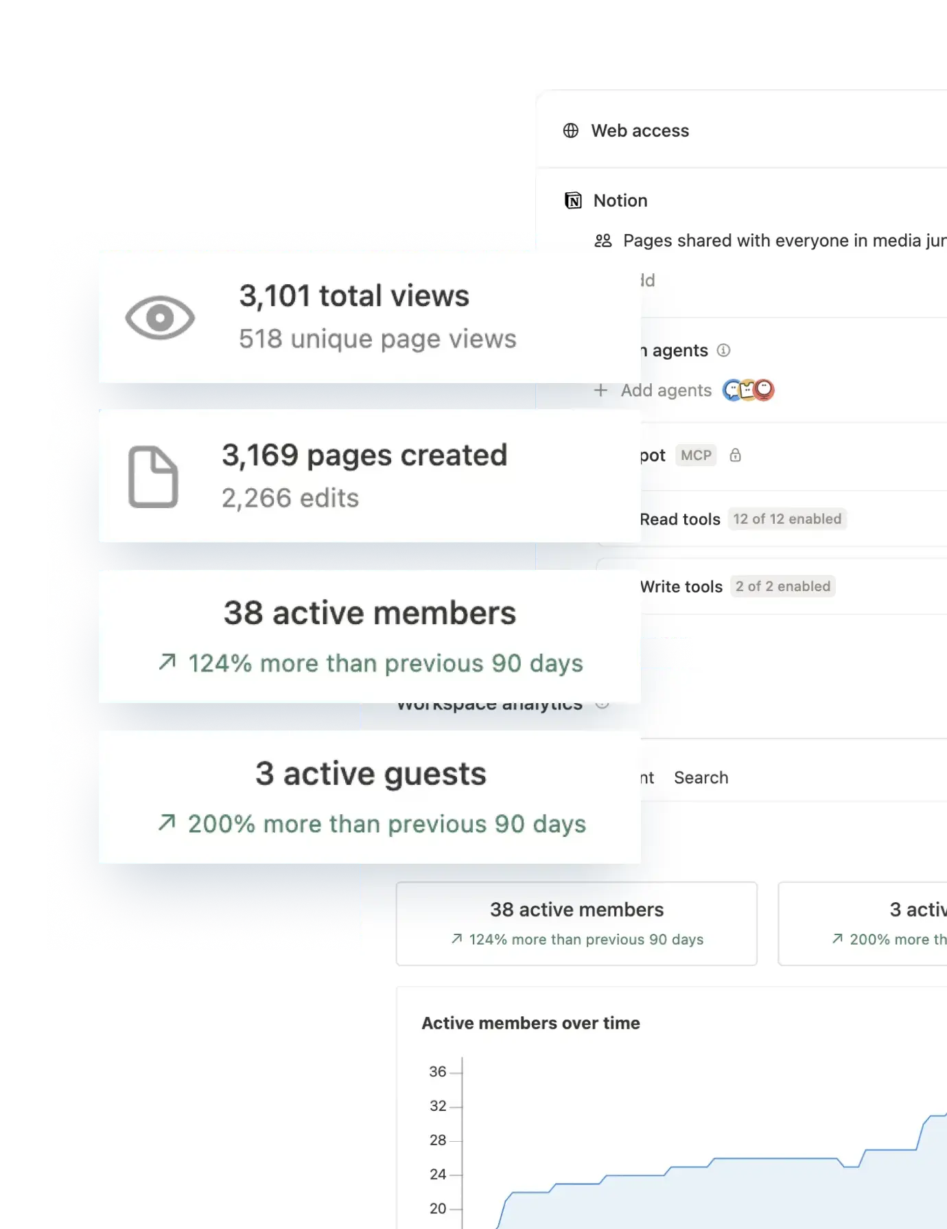 Screenshots of Notion UI