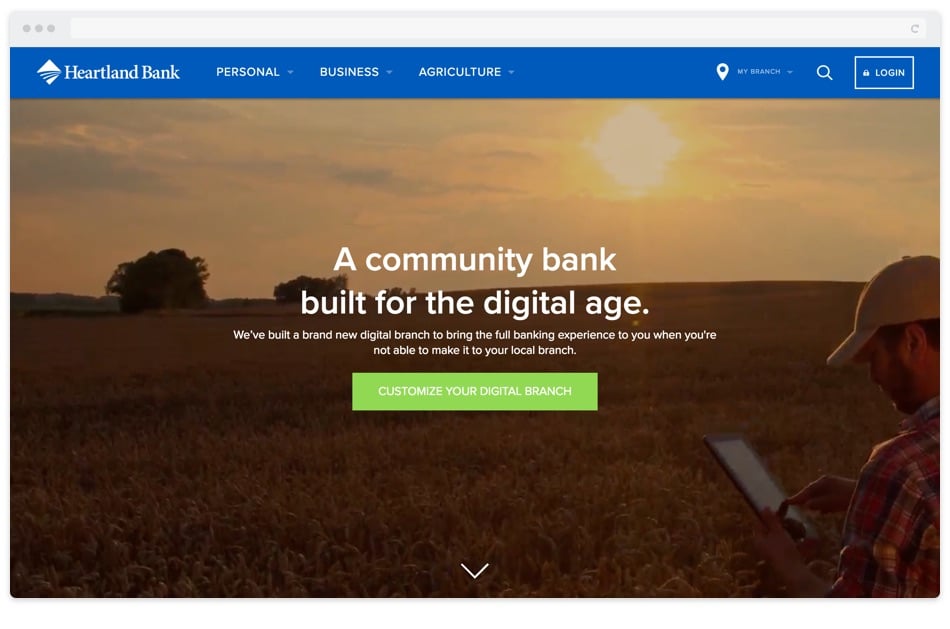 Heartland Bank Website Redesign