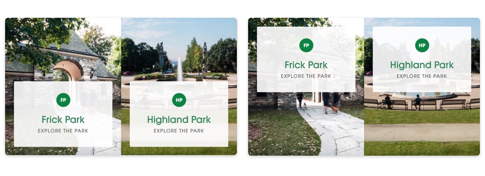 A example of A/B testing on Pittsburgh Parks